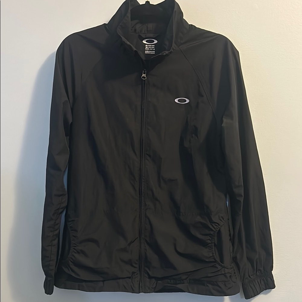 Oakley Black Windbreaker Jacket- like new